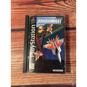 Air Combat PlayStation 1 PS1 Game CIB Long Box Black Label w/ Reg Card